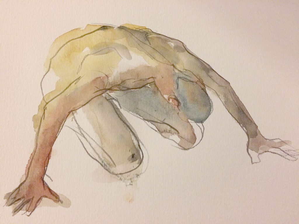 Homme
Aquarelle et crayon sur papier
42X29,7